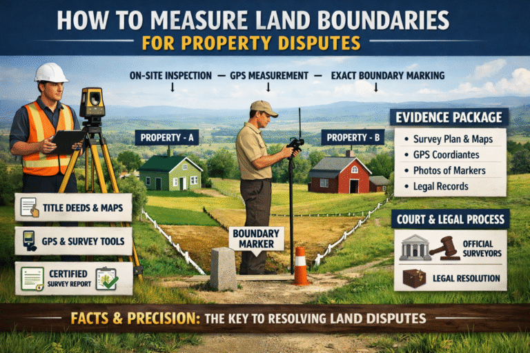 How to Measure Land Boundaries for Property Disputes